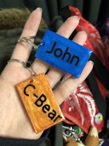UV resin keychains