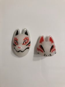 Kitsune mask magnet set