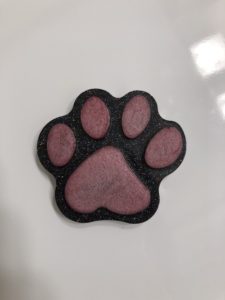 Paw print magnet
