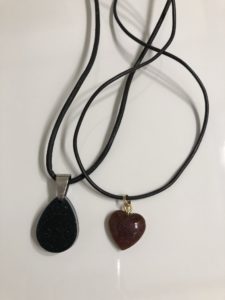 Faux stone pendants
