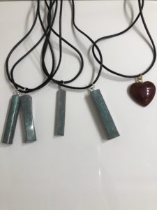 Faux stone pendants